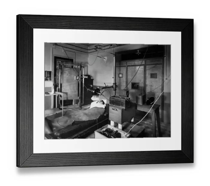 Framed Print : Demonstration Of Radiotherapy In Paris Framed Print : Demonstration Of Radiotherapy In Paris