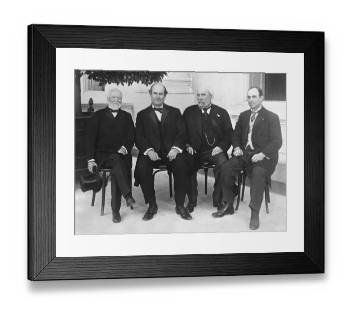 Framed Print : Portrait of Industrial Giants at Labor Conference Framed Print : Portrait of Industrial Giants at Labor Conference