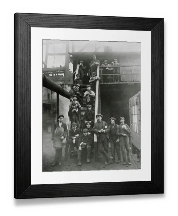 Framed Print : Group of Child Coal Miners Framed Print : Group of Child Coal Miners