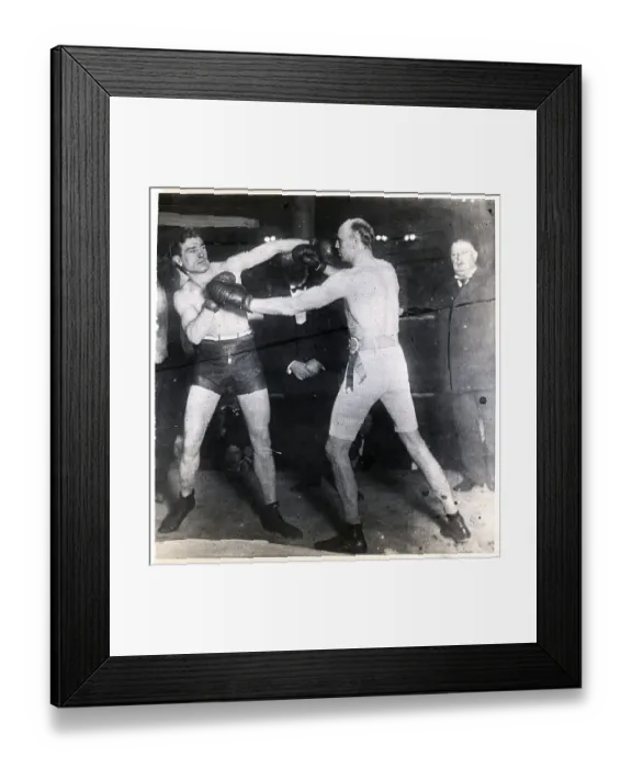 Framed Print : Jack O'Brien Fights Bob Fitzsimmons Framed Print : Jack O'Brien Fights Bob Fitzsimmons