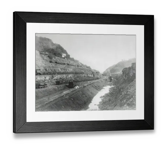 Framed Print : People Constructing the Panama Canal Framed Print : People Constructing the Panama Canal