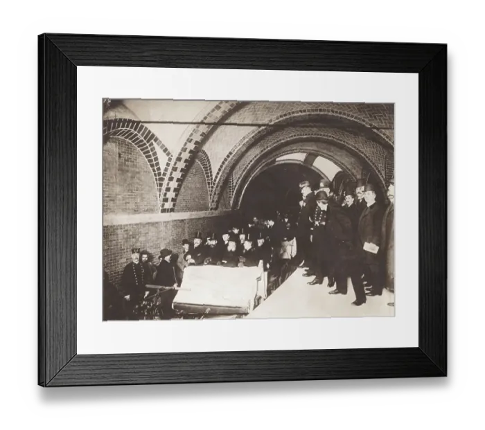 Framed Print : New York Officials Riding Subway Framed Print : New York Officials Riding Subway