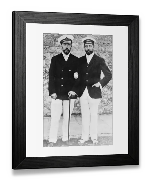 Framed Print : Portrait of King George V and Tsar Nicholas Framed Print : Portrait of King George V and Tsar Nicholas