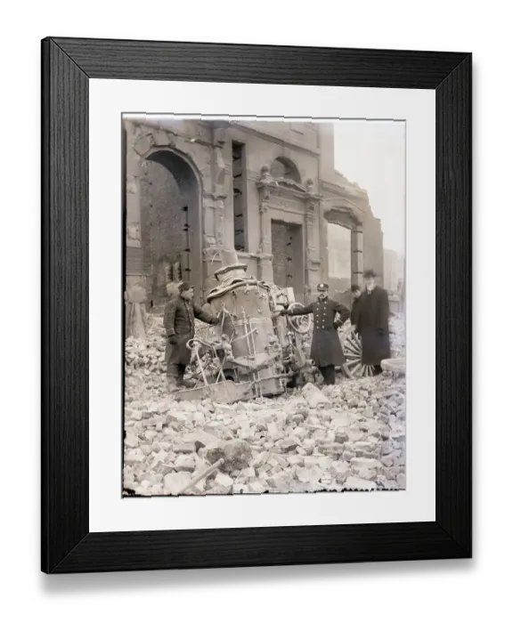Framed Print : Remains After the Baltimore Fire of 1904 Framed Print : Remains After the Baltimore Fire of 1904