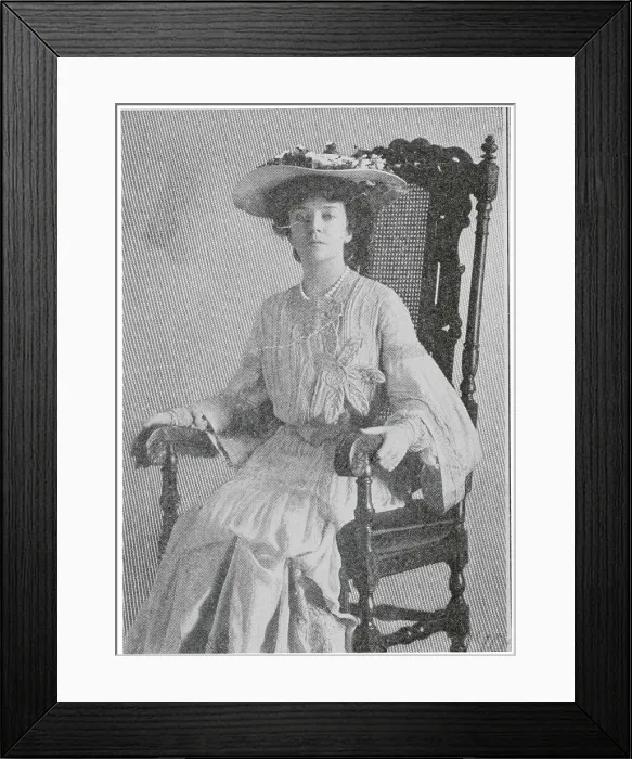 Framed Print : Alice Roosevelt Seated in Armchair Framed Print : Alice Roosevelt Seated in Armchair