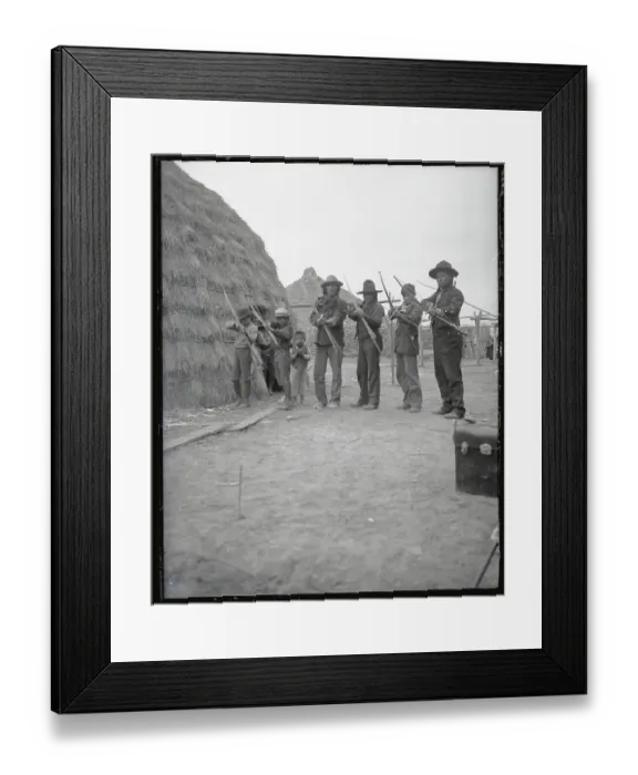 Framed Print : Indians Shooting their Bows Framed Print : Indians Shooting their Bows