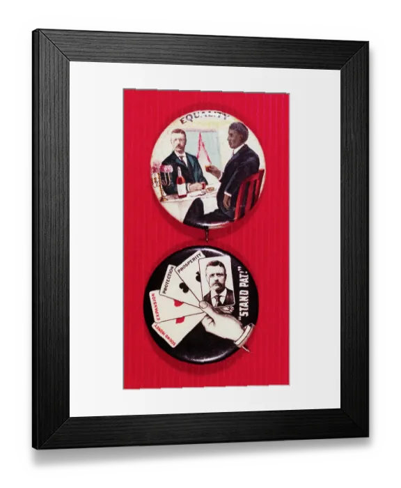 Framed Print : Campaign Buttons for Roosevelt Framed Print : Campaign Buttons for Roosevelt
