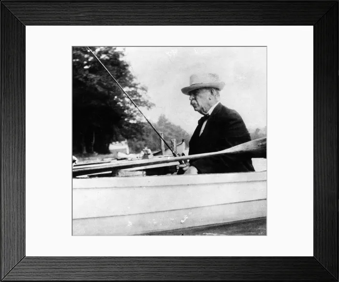 Framed Print : Grover Cleveland Fishing Framed Print : Grover Cleveland Fishing