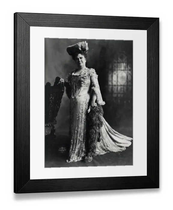Framed Print : Society Woman In Formal Dress Framed Print : Society Woman In Formal Dress