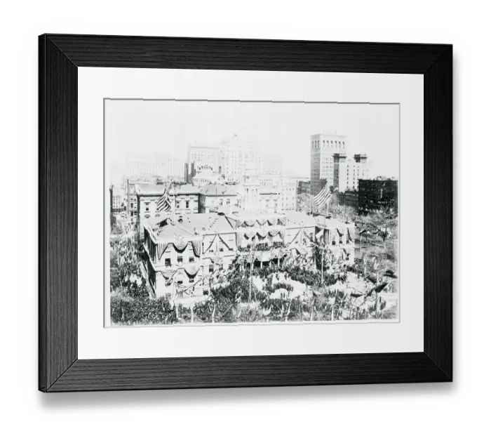 Framed Print : View of City Hall Area During Subway Ceremonies Framed Print : View of City Hall Area During Subway Ceremonies