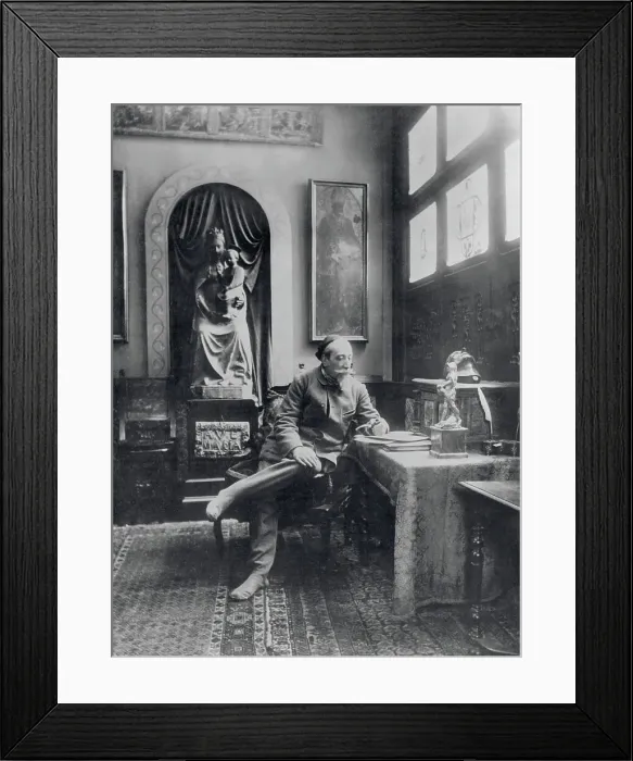Framed Print : Writer Anatole France in His Studio Framed Print : Writer Anatole France in His Studio
