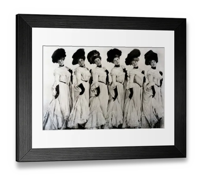 Framed Print : The Original Floradora Sextette Framed Print : The Original Floradora Sextette