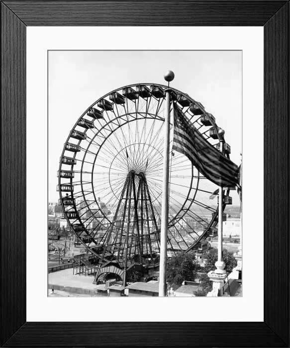 Framed Print : Ferris Wheel at St. Louis Exposition Framed Print : Ferris Wheel at St. Louis Exposition