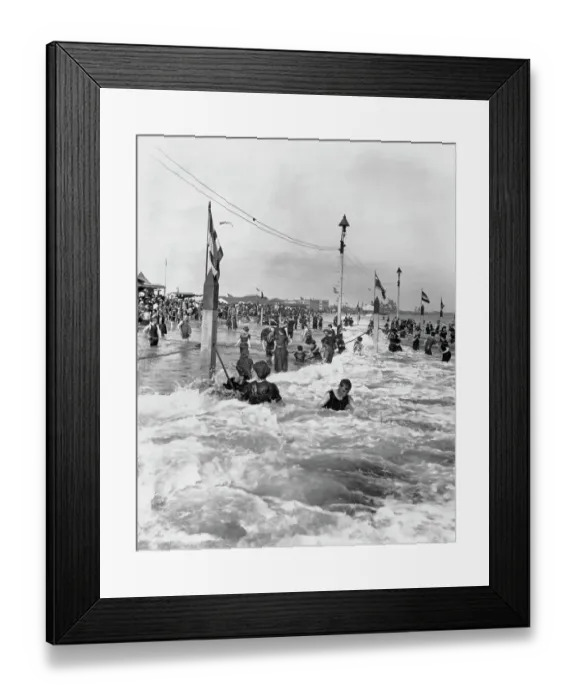 Framed Print : Coney Island Beach Framed Print : Coney Island Beach