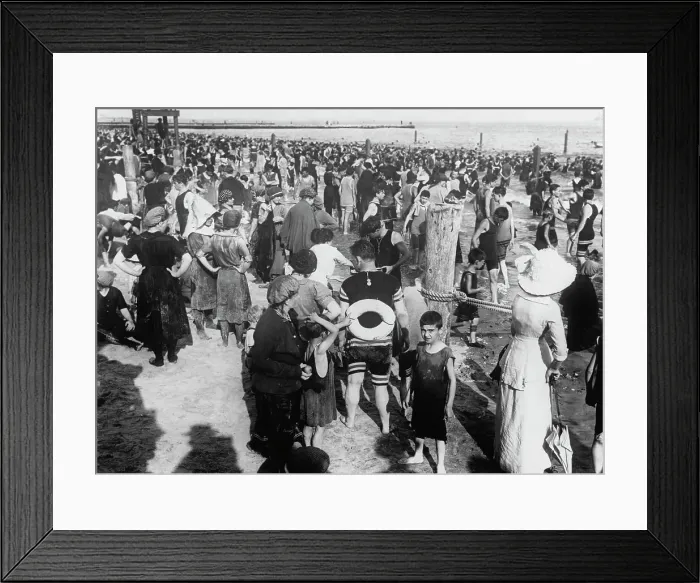Framed Print : Coney Island Beach Framed Print : Coney Island Beach