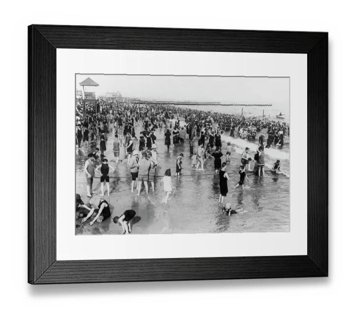 Framed Print : Coney Island Beach Framed Print : Coney Island Beach