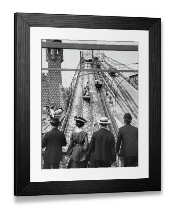 Framed Print : Shoot the chutes At Luna Park Framed Print : Shoot the chutes At Luna Park