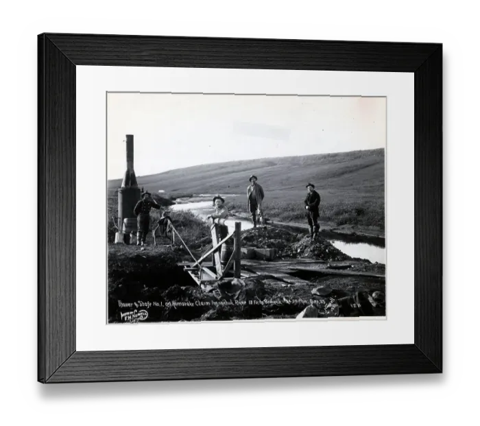 Framed Print : Klondike Goldrush Miners Framed Print : Klondike Goldrush Miners