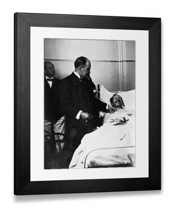 Framed Print : William Osler At Bedside Of Patient
