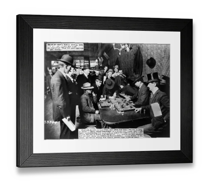 Framed Print : Scene In Orient Saloon With Faro Players Framed Print : Scene In Orient Saloon With Faro Players