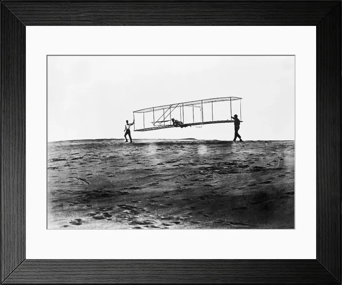 Framed Print : Orville Wright in Glider Framed Print : Orville Wright in Glider