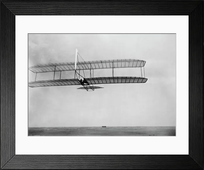 Framed Print : Early Glider During Flight Framed Print : Early Glider During Flight