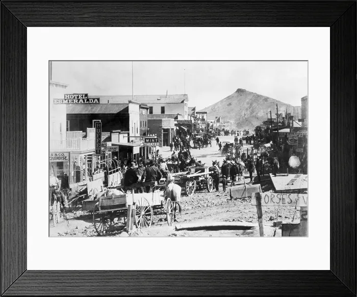 Framed Print : Nevada Gold Rush Town Framed Print : Nevada Gold Rush Town