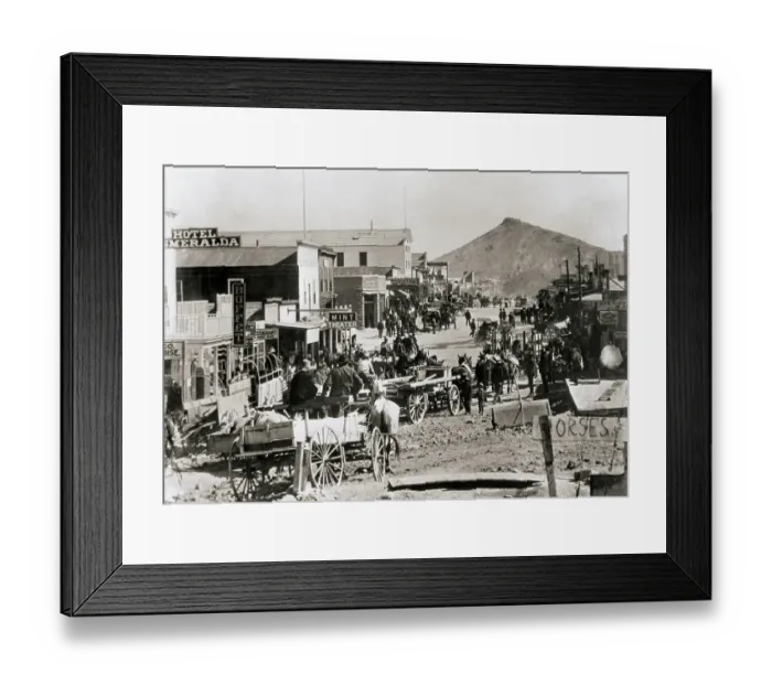 Framed Print : Prospectors in Gold Mining Town in Nevada Framed Print : Prospectors in Gold Mining Town in Nevada