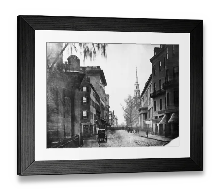 Framed Print : Tremont Street in Boston Framed Print : Tremont Street in Boston