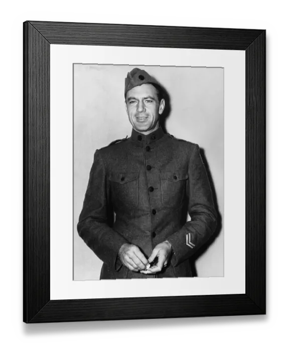Framed Print : Gary Cooper as Sergent York Framed Print : Gary Cooper as Sergent York