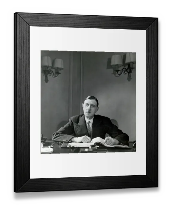 Framed Print : Charles de Gaulle Framed Print : Charles de Gaulle