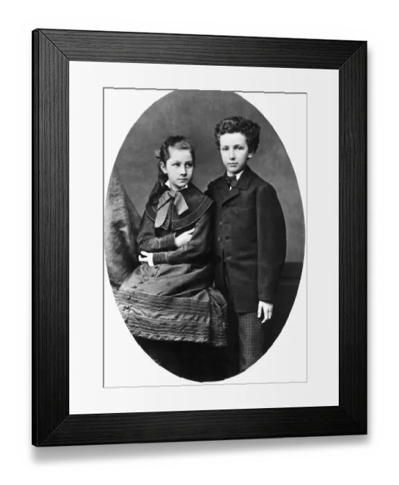 Framed Print : Richard Strauss And His Sister Framed Print : Richard Strauss And His Sister