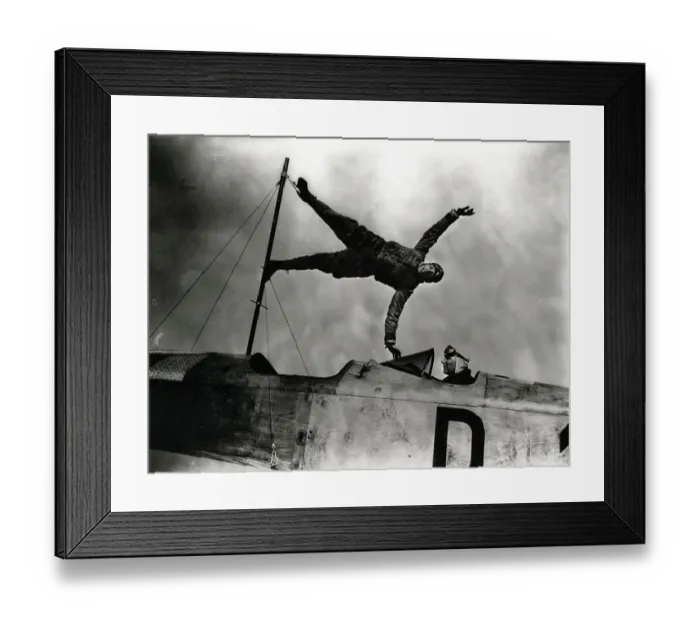 Framed Print : Stunt Performer Schindler in Flight Framed Print : Stunt Performer Schindler in Flight