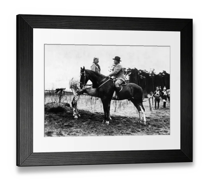 Framed Print : Roosevelt and Kaiser Wilhelm on Horseback Framed Print : Roosevelt and Kaiser Wilhelm on Horseback