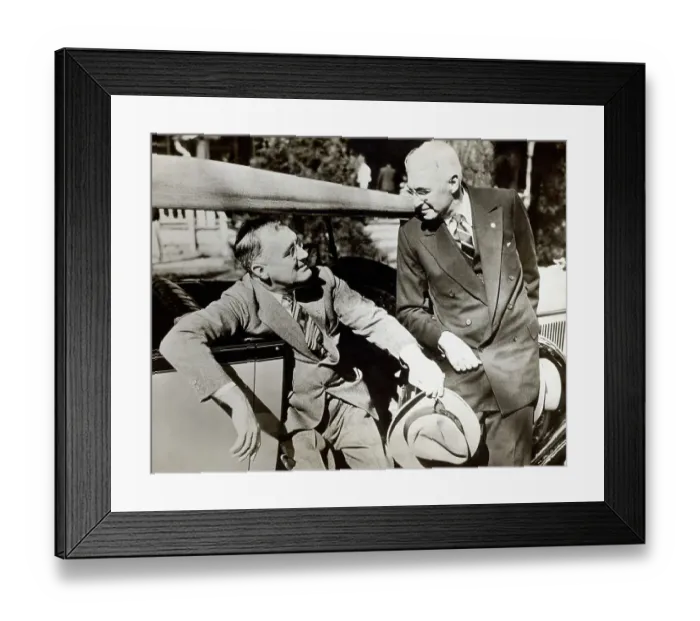 Framed Print : Franklin D. Roosevelt and Bernard Baruch Framed Print : Franklin D. Roosevelt and Bernard Baruch