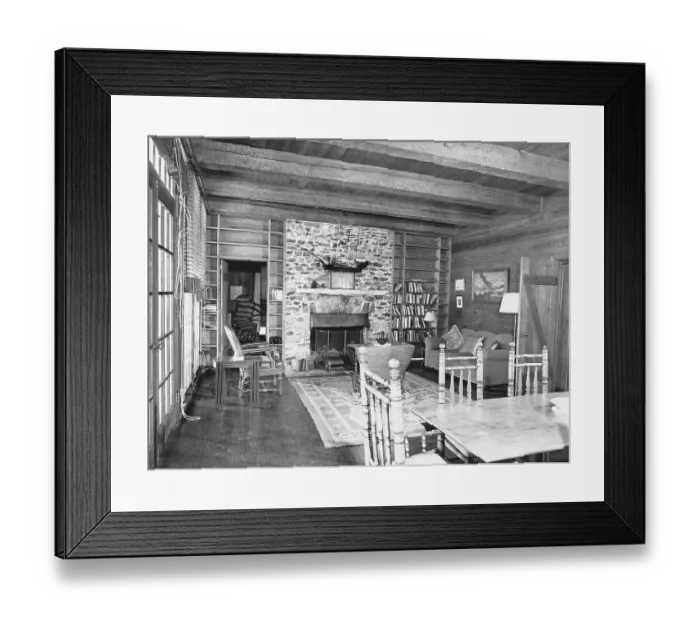 Framed Print : Interior of Roosevelt's Little White House Framed Print : Interior of Roosevelt's Little White House