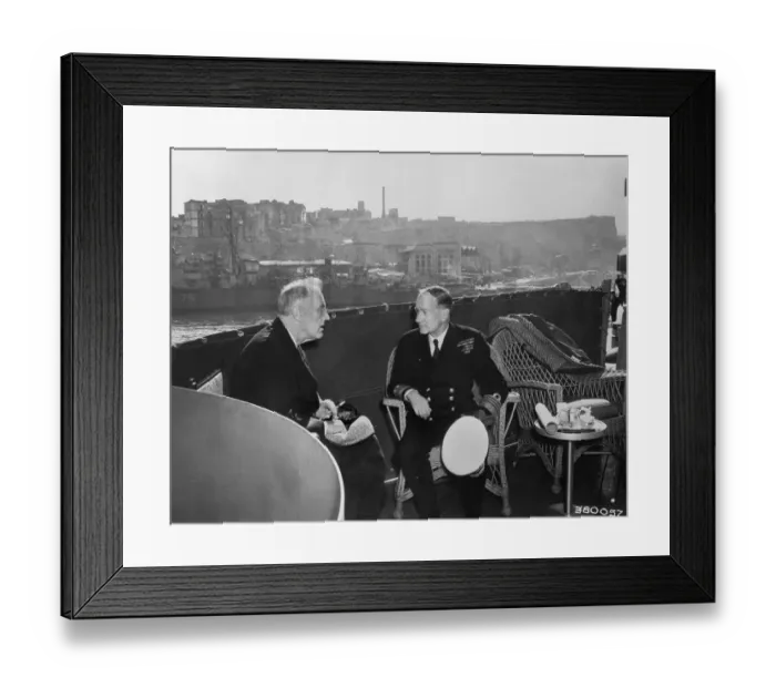 Framed Print : President Roosevelt and Admiral Cunningham Framed Print : President Roosevelt and Admiral Cunningham