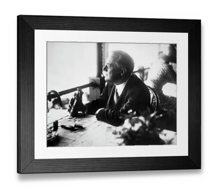 Framed Print : Governor Franklin D. Roosevelt Watching Horse Races Framed Print : Governor Franklin D. Roosevelt Watching Horse Races