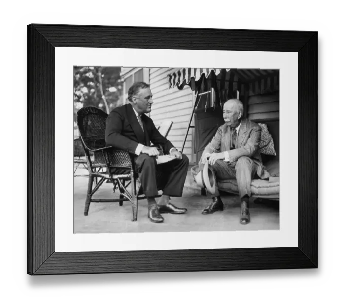 Framed Print : Franklin Delano Roosevelt and Edward M. House Framed Print : Franklin Delano Roosevelt and Edward M. House