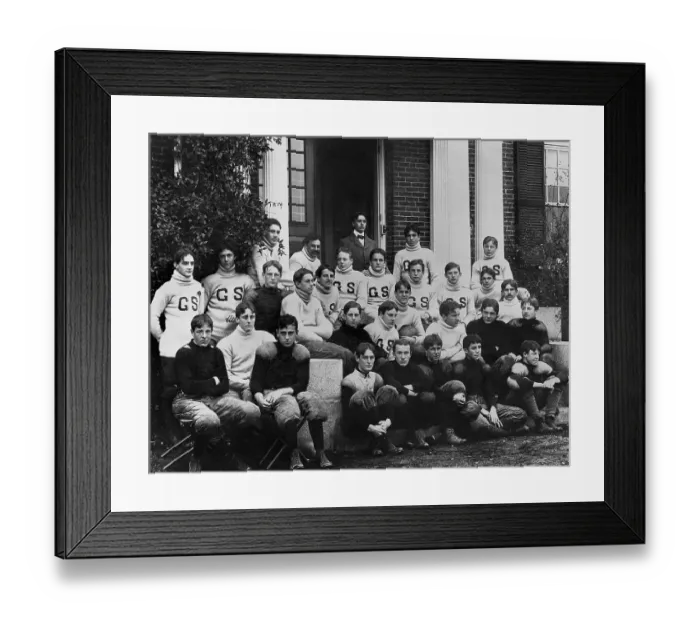 Framed Print : Franklin Roosevelt on the Groton Football Team Framed Print : Franklin Roosevelt on the Groton Football Team