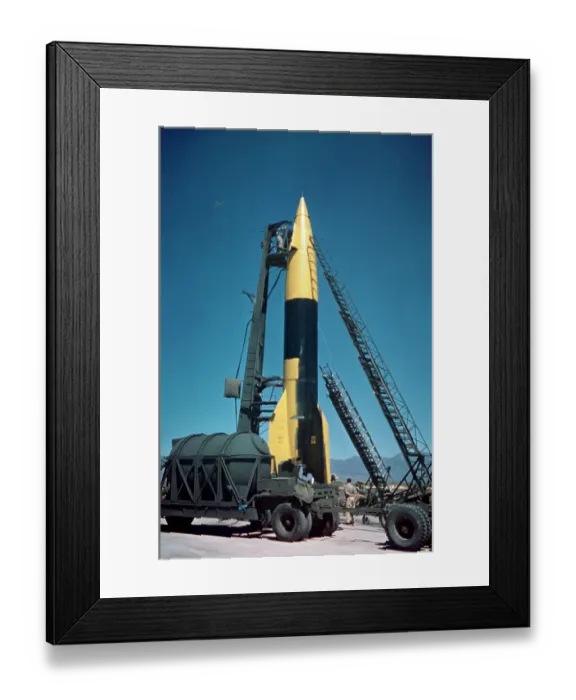 Framed Print : White Sands V-2 Test Framed Print : White Sands V-2 Test