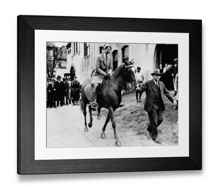 Framed Print : Eleanor Roosevelt on Horseback Framed Print : Eleanor Roosevelt on Horseback