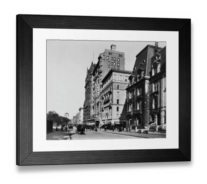 Framed Print : Fifth Avenue & 57th Street, 1901 Framed Print : Fifth Avenue & 57th Street, 1901