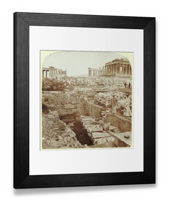 Framed Print : Parthenon and Erechtheion Pre-Restoration Framed Print : Parthenon and Erechtheion Pre-Restoration