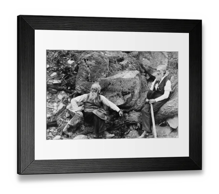 Framed Print : Naturalists John Burroughs and John Muir Framed Print : Naturalists John Burroughs and John Muir