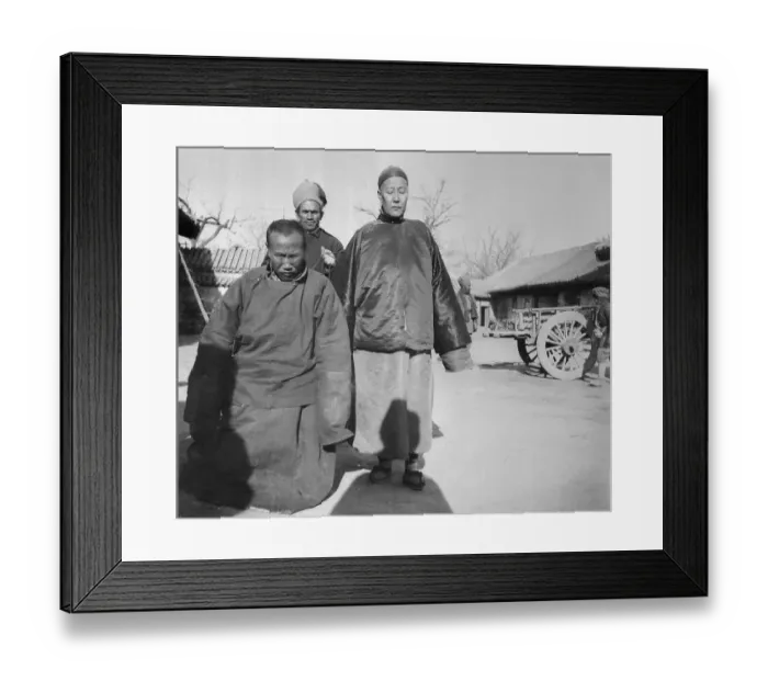 Framed Print : Traditional Chinese Being Arrested Framed Print : Traditional Chinese Being Arrested