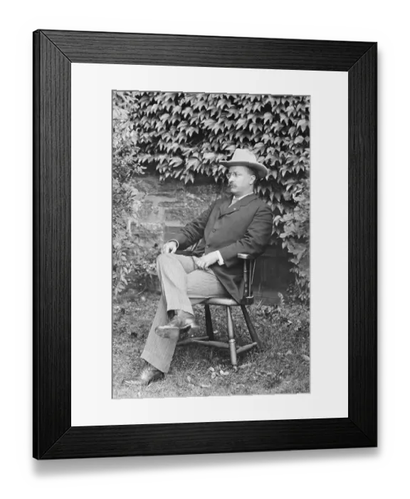 Framed Print : Theodore Roosevelt Relaxing