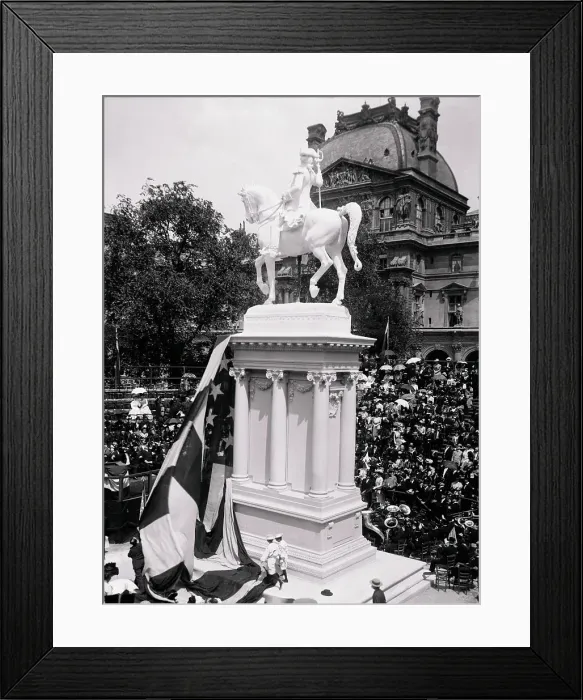 Framed Print : France-Unveiling of Statue of Lafayette Framed Print : France-Unveiling of Statue of Lafayette