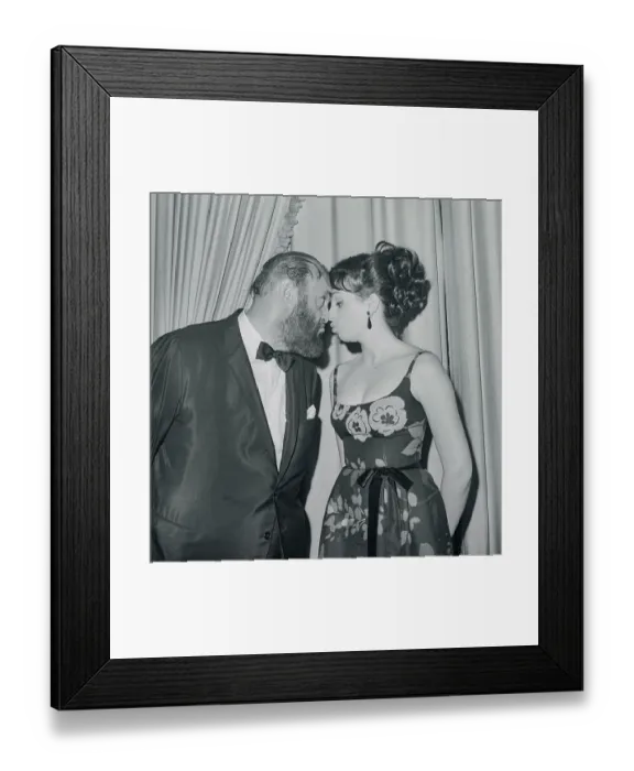 Framed Print : Liza Minnelli and Zero Mostel Rubbing Noses Framed Print : Liza Minnelli and Zero Mostel Rubbing Noses