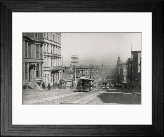 Framed Print : California Street, San Francisco Framed Print : California Street, San Francisco